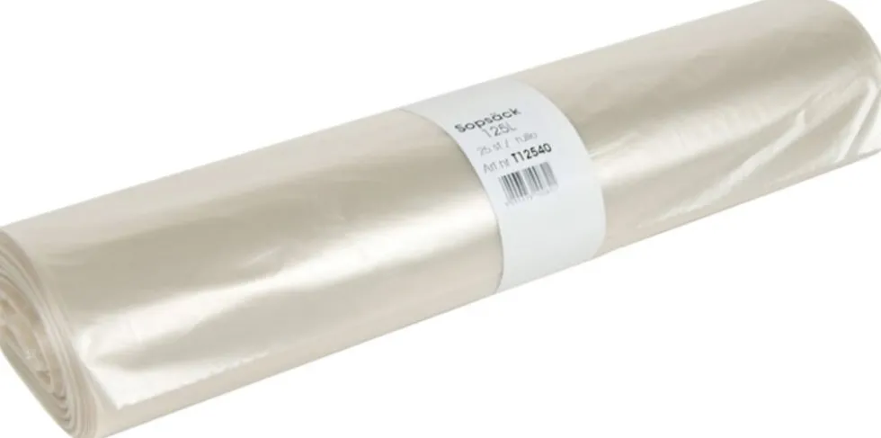 Plastsäck LD 125L 40my transp 25/rl