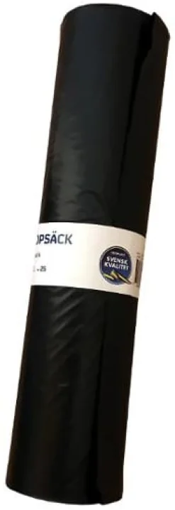 Plastsäck Mono LDPE 125L 50my sv 25/rl