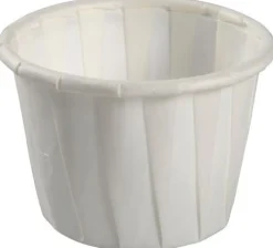 Plissébägare Ø4,4cm 30ml vit 250/fp