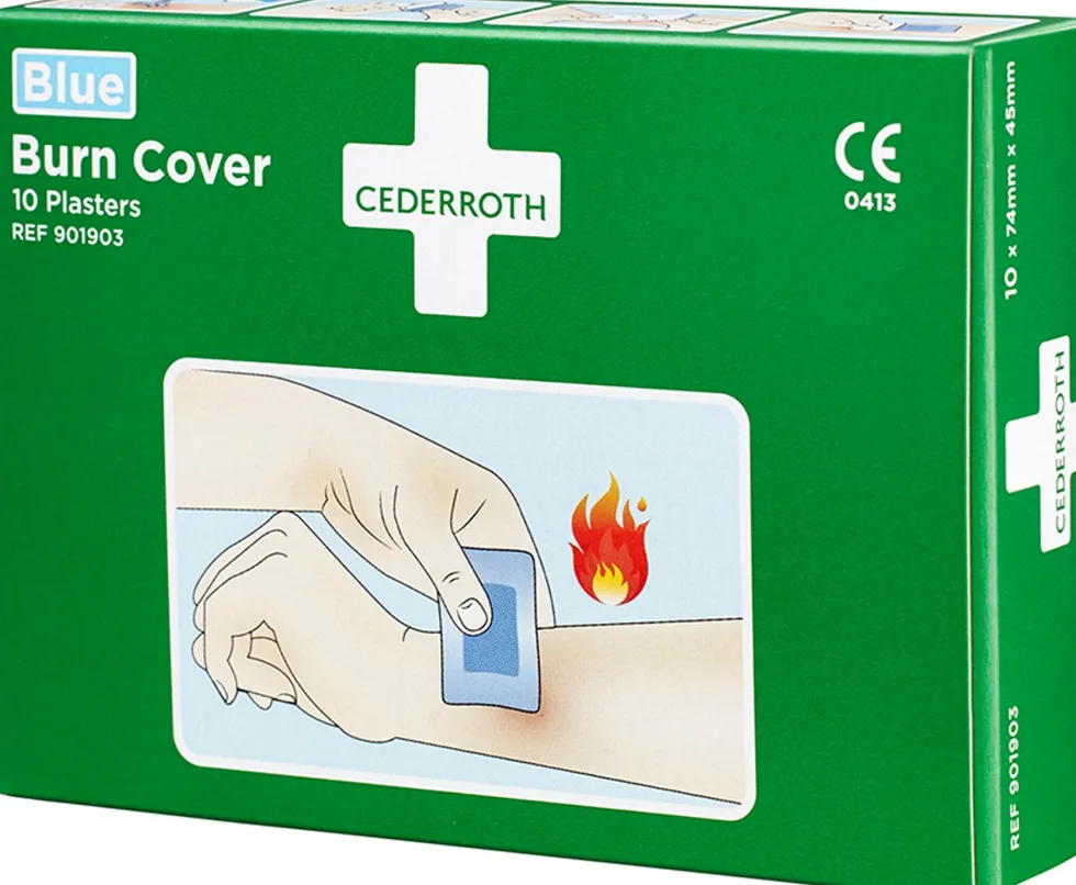 Plåster CEDERROTH Burn cover 10/fp
