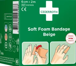 Plåster CEDERROTH SoftFoam 6cmx2m beig
