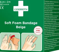 Plåster CEDERROTH SoftFoam 6cmx2m beig