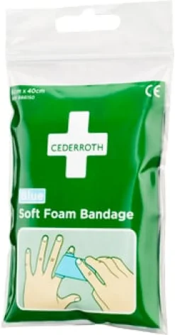Plåster CEDERROTH SoftFoam 6x40cm blå