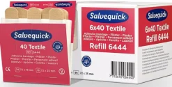 Plåsterrefill Salvequick 6444, textil, 6x40/fp