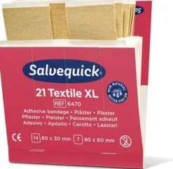 Plåster refill textil extra stora 21/fp