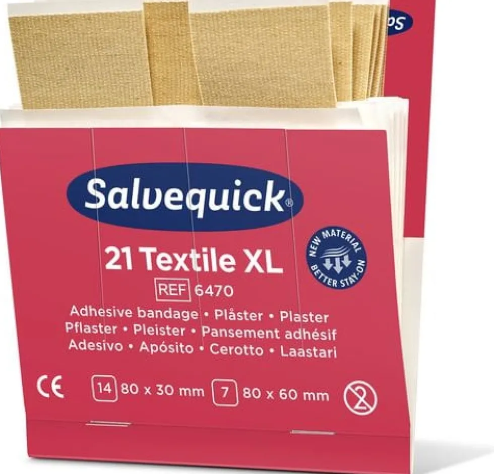 Plåster refill textil extra stora 21/fp