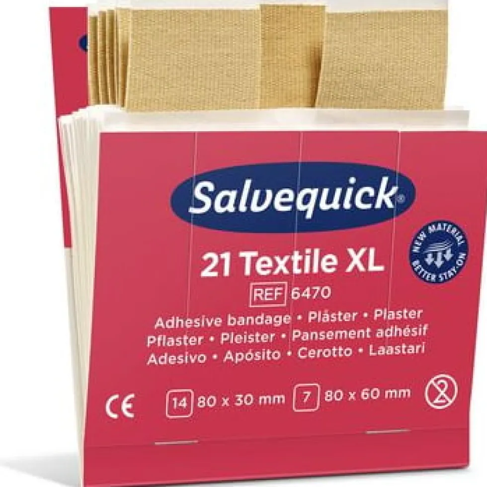 Plåster refill textil extra stora 21/fp