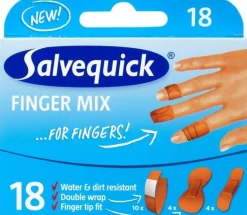 Plåster SALVEQUICK Finger mix 18/fp
