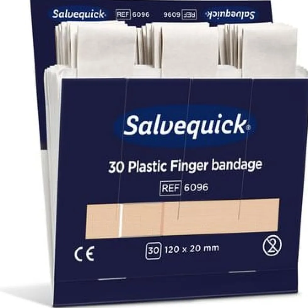 Plåster SALVEQUICK refill lång 30/fp