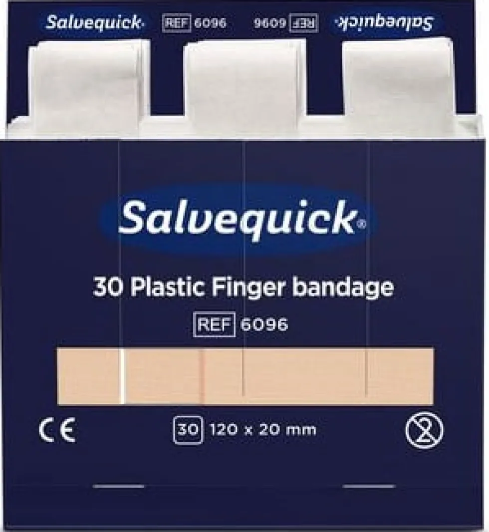 Plåster SALVEQUICK refill lång 30/fp