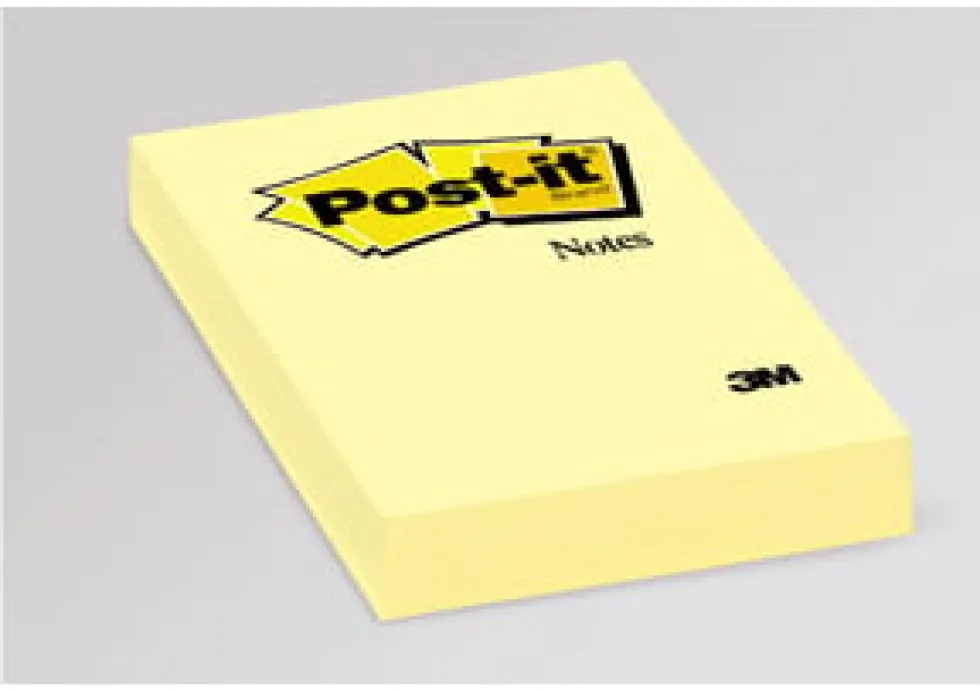 Post-It Gul, 51x76mm, 12st