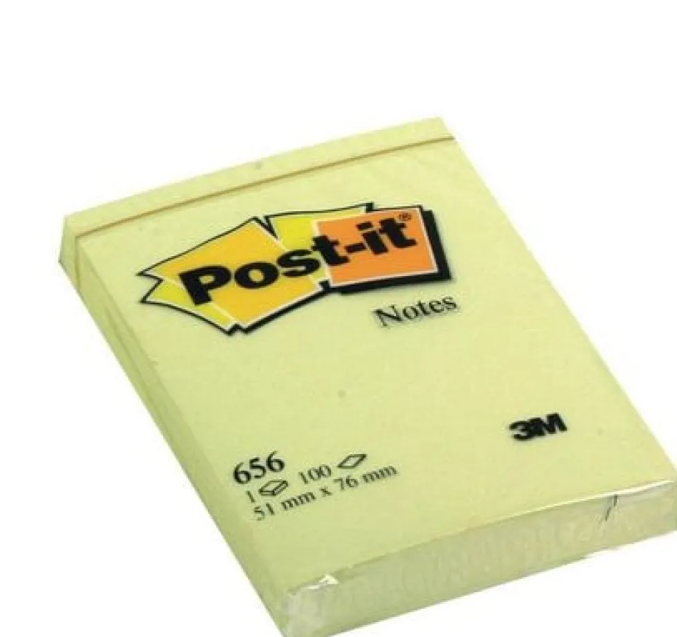 Post-It Gul, 51x76mm, 12st