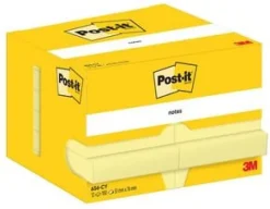 Post-It Gul, 51x76mm, 12st