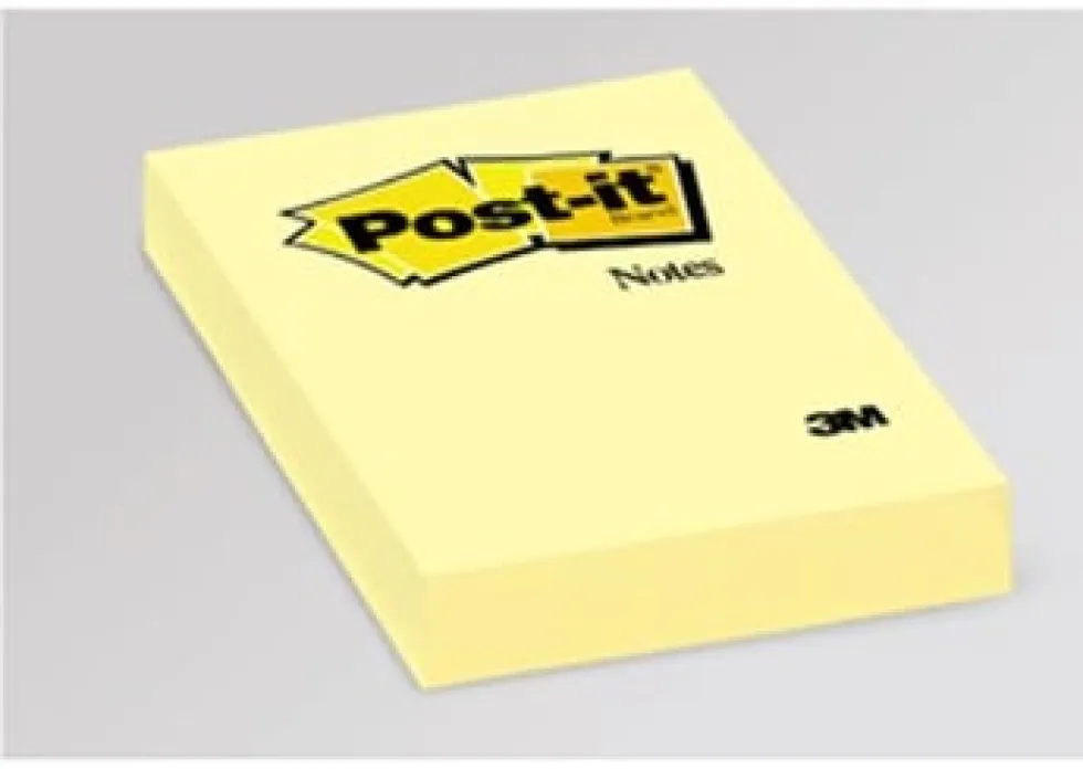 Post-It Gul, 51x76mm, 12st