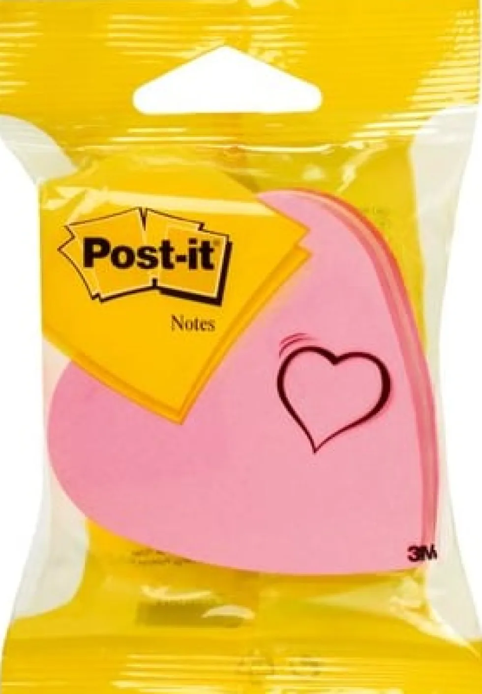 Post-It Hjärta, 3 färger, 225bl
