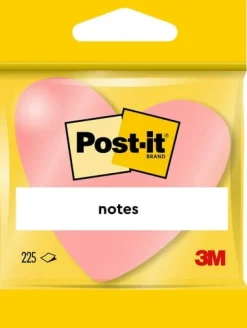 Post-It Hjärta, 3 färger, 225bl