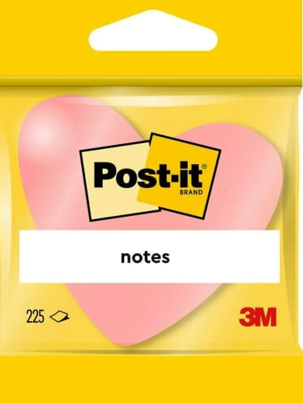 Post-It Hjärta, 3 färger, 225bl