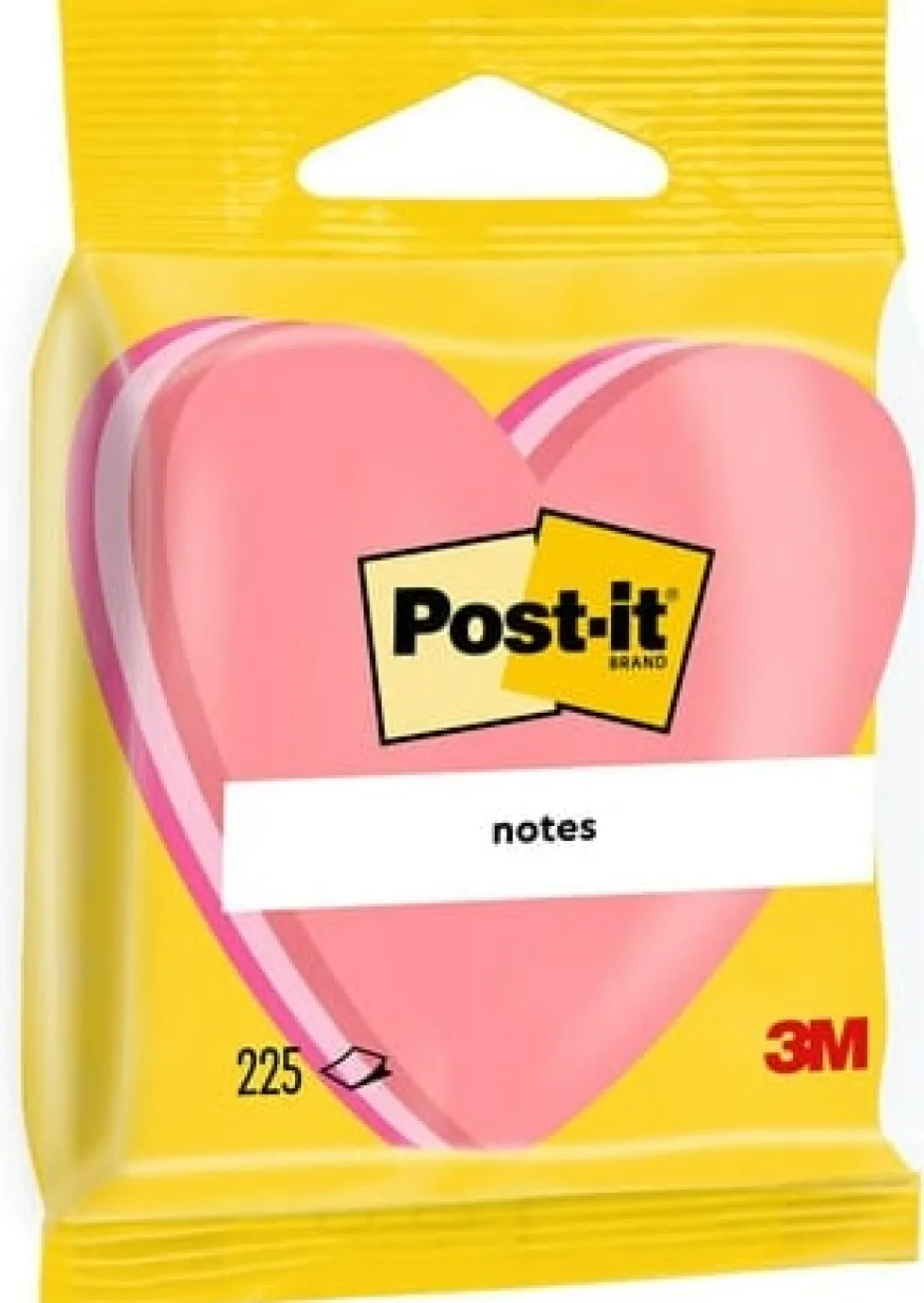 Post-It Hjärta, 3 färger, 225bl