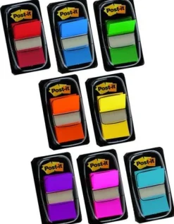 Post-It Index 680 Gul, avtagbar, 50/fp, 12fp