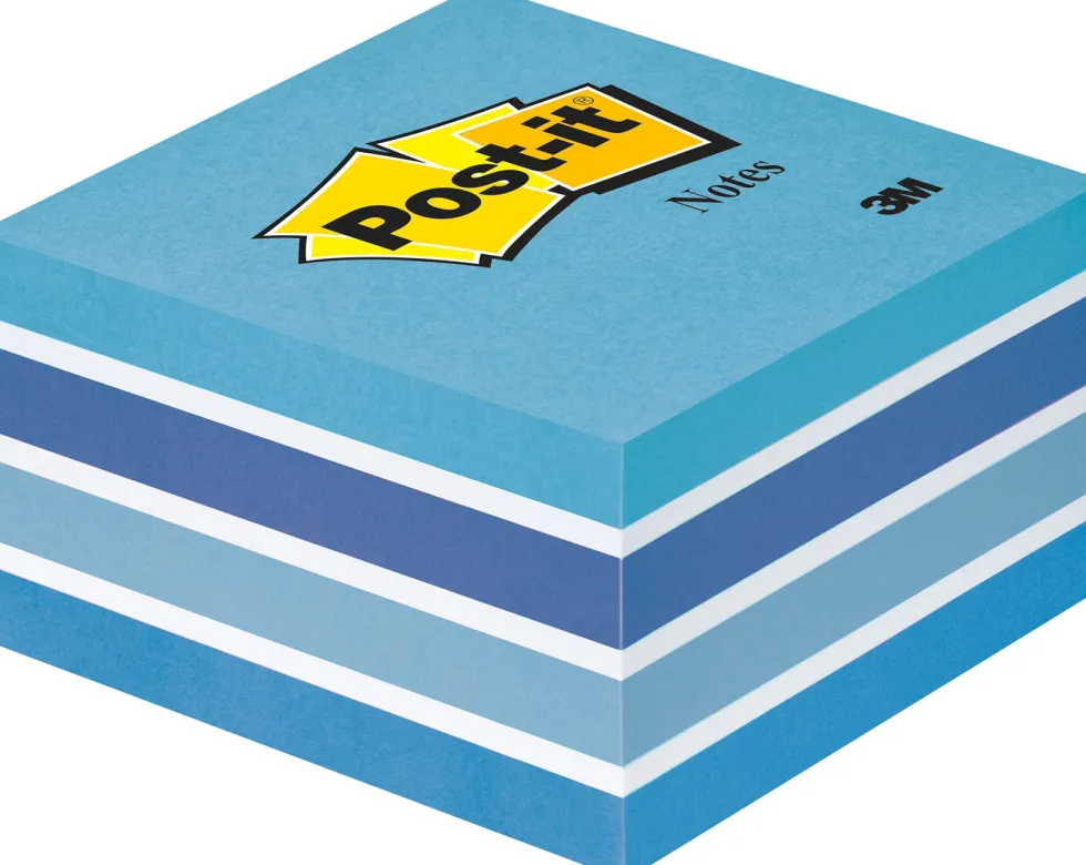 Post-It Kub Fresh Blue, 76x76mm, 450 blad