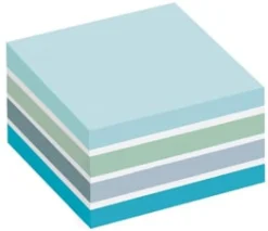 Post-It Kub Fresh Blue, 76x76mm, 450 blad
