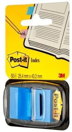 Post-It Märkflik 25,4x43,2 blå