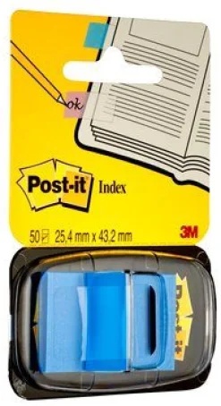 Post-It Märkflik 25,4x43,2 blå