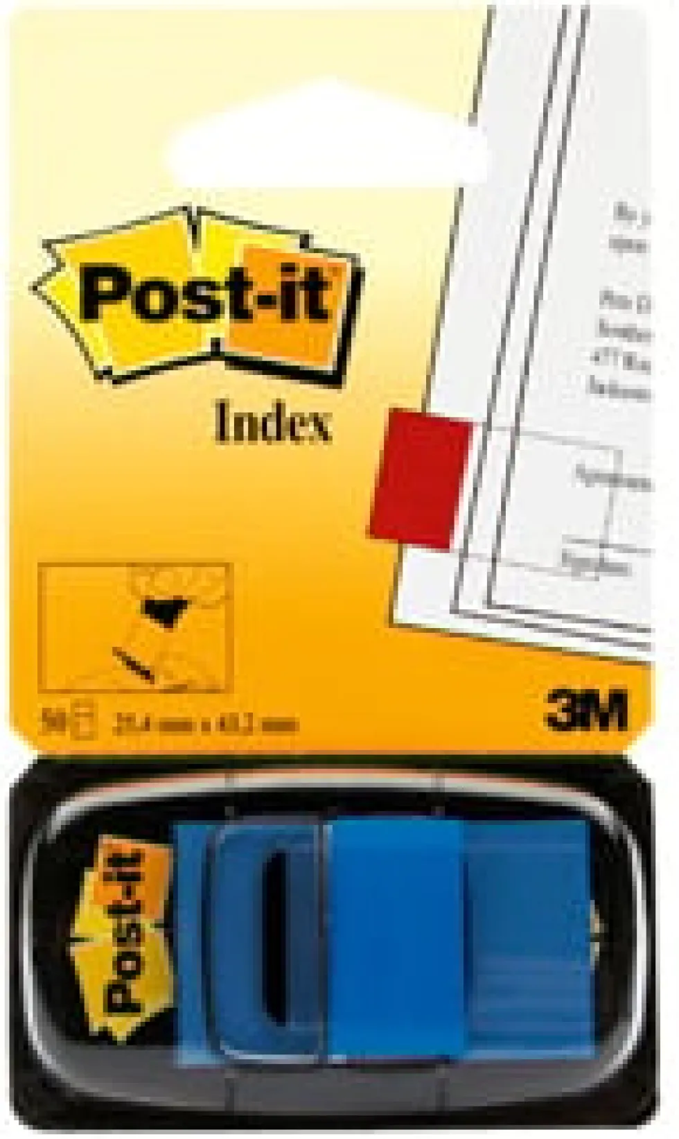 Post-It Märkflik 25,4x43,2 blå