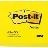 Post-It Neongul, 76x76mm, 6st
