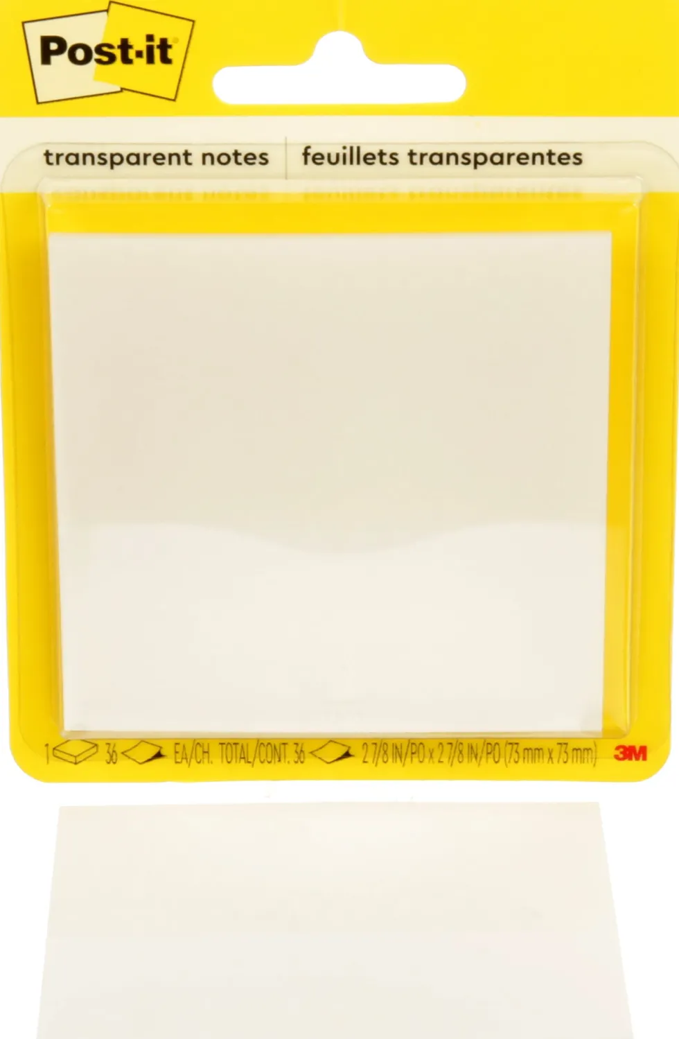 Post-it Notes transparent 73x73 36sh retail