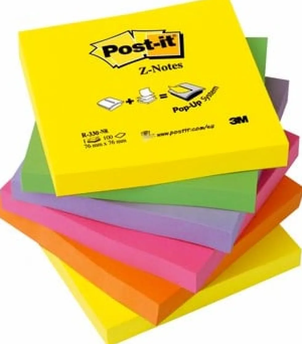 Post-it Z-Notes 76x76 neon rainbow (6)