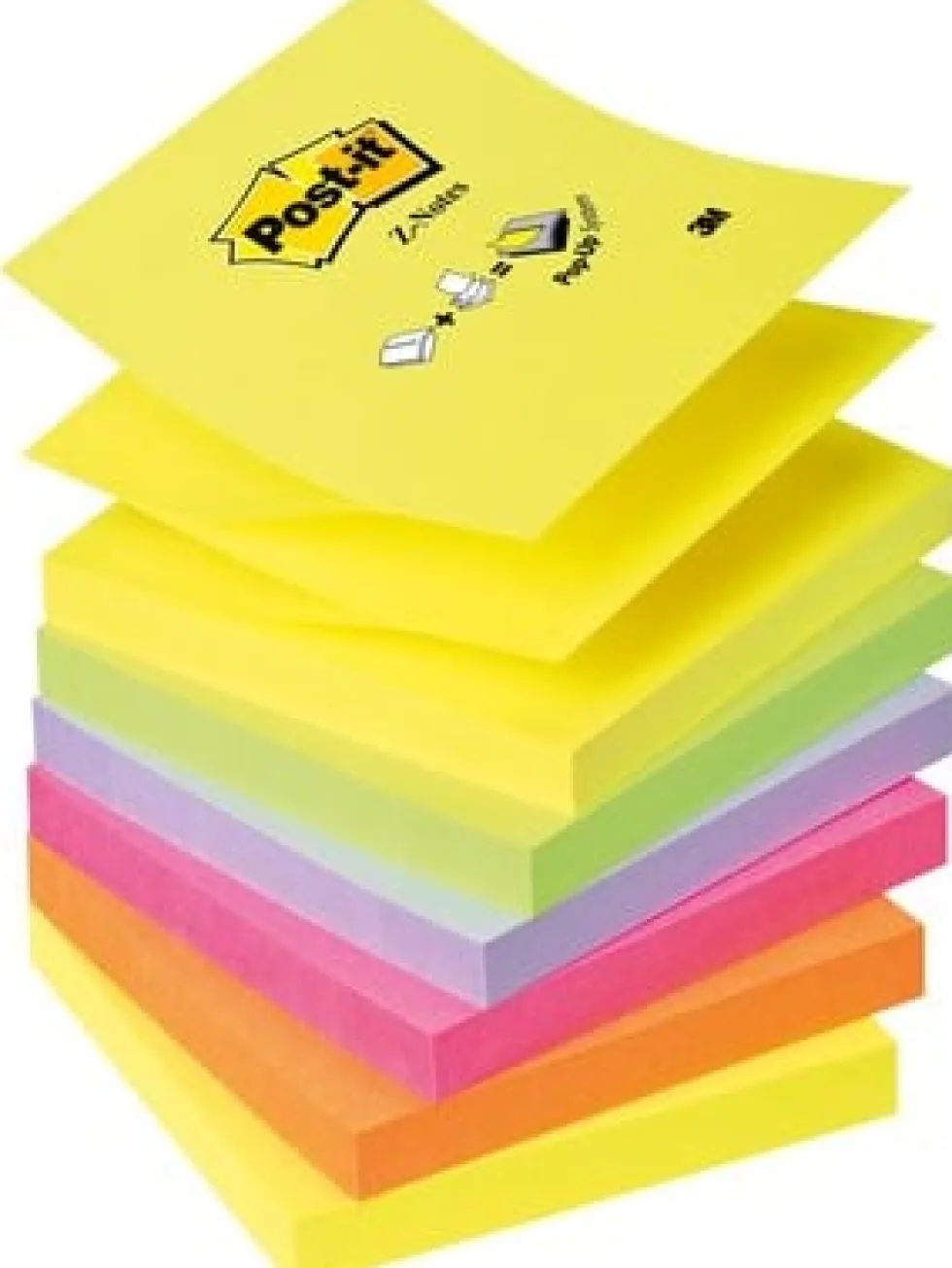 Post-it Z-Notes 76x76 neon rainbow (6)