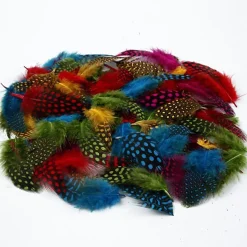 Pärlhönsfjädrar 50g mix färger
