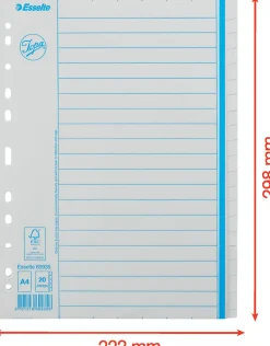 Pärmregister JOPA Papper A4 Otryckt, 20 flikar