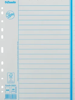 Pärmregister JOPA Papper A4 Otryckt, 20 flikar