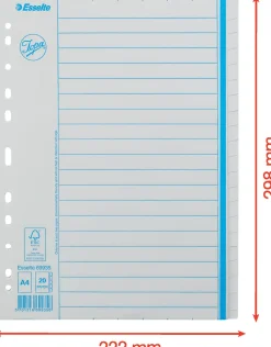 Pärmregister JOPA Papper A4 Otryckt, 20 flikar