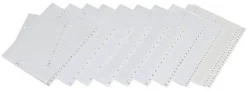 Pärmregister Plast A4+ A-Ö Vit, 225x240x297mm, 10st