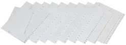 Pärmregister Plast A4+ 1-12 Vit, 225/240x297mm