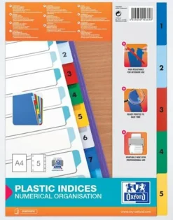 Pärmregister Plast ELBA A4 1-5