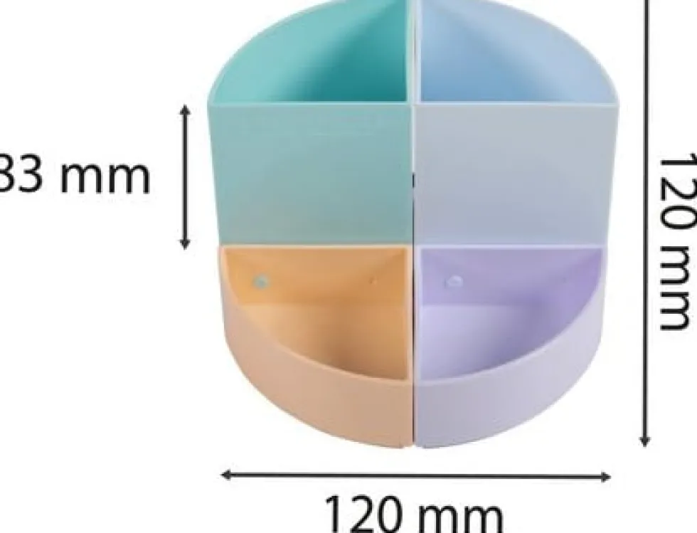 Prylställ EXACOMPTA 4 fack pastel