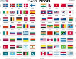 Pussel Flaggpussel 80 bitar