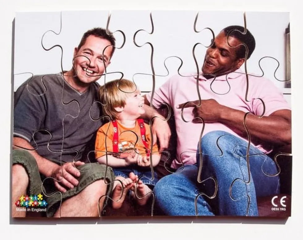 Pussel olika familjer 8 olika pussel