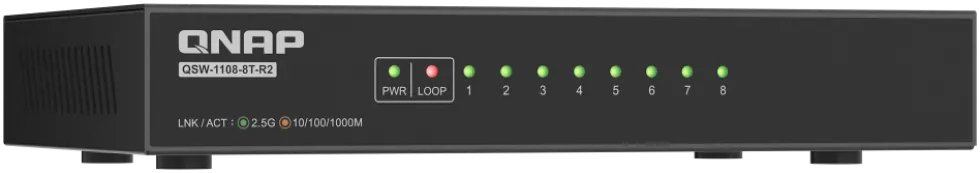 QNAP QSW-1108-8T-R2 - Switch - ohanterad - 8 x 10/100/1000/2.5G