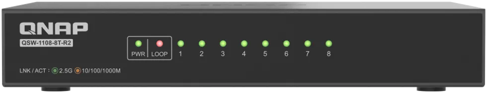 QNAP QSW-1108-8T-R2 - Switch - ohanterad - 8 x 10/100/1000/2.5G