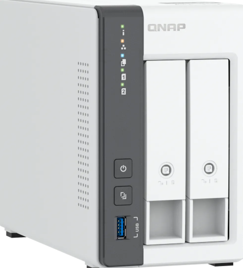 QNAP TS-216G - NAS-server - 2 fack - SATA 6Gb/s - RAID JBOD, 0,