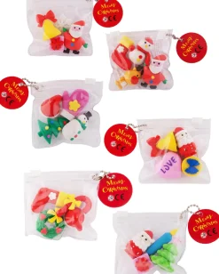 Radergummi julmotiv 4/set