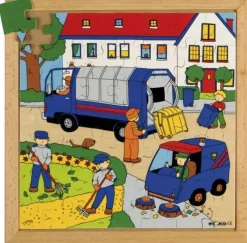Rampussel Renhållning, 34x34cm