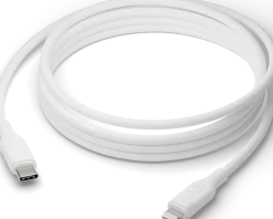 Re-charge - Cable - USB-C to MFI Lightning - TPE, White 2.5m
