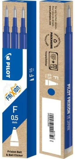 Refill PILOT Frixion 0,5mm blå 3/fp