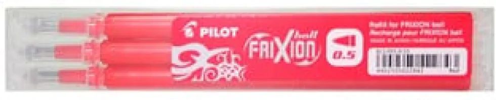 Refill PILOT Frixion 0,5mm röd 3/fp